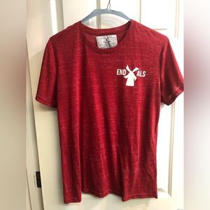 Unisex Dutch Bros red heathers Drink One For Dane t-shirt, 2X